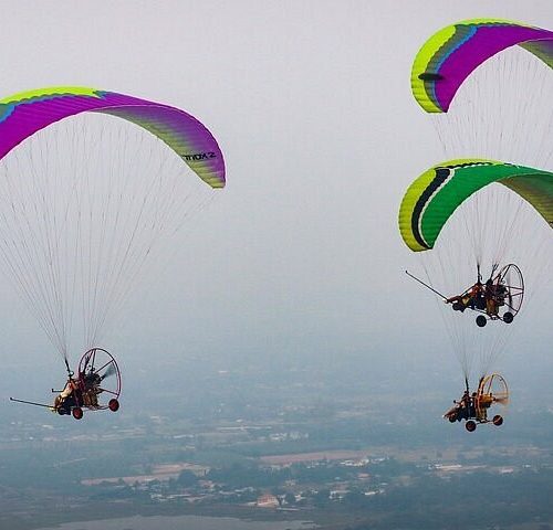 Paramotor Flying