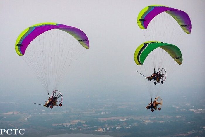 Paramotor Flying